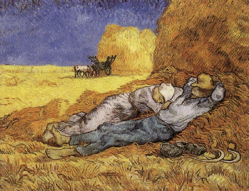 Vincent Van Gogh The Siesta oil painting image